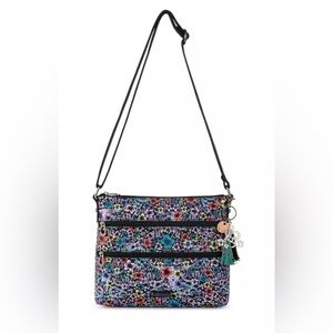 Sakroots Basic Crossbody Eco Twill Mojave Canyon Snake Charm Adj Strap Excellent